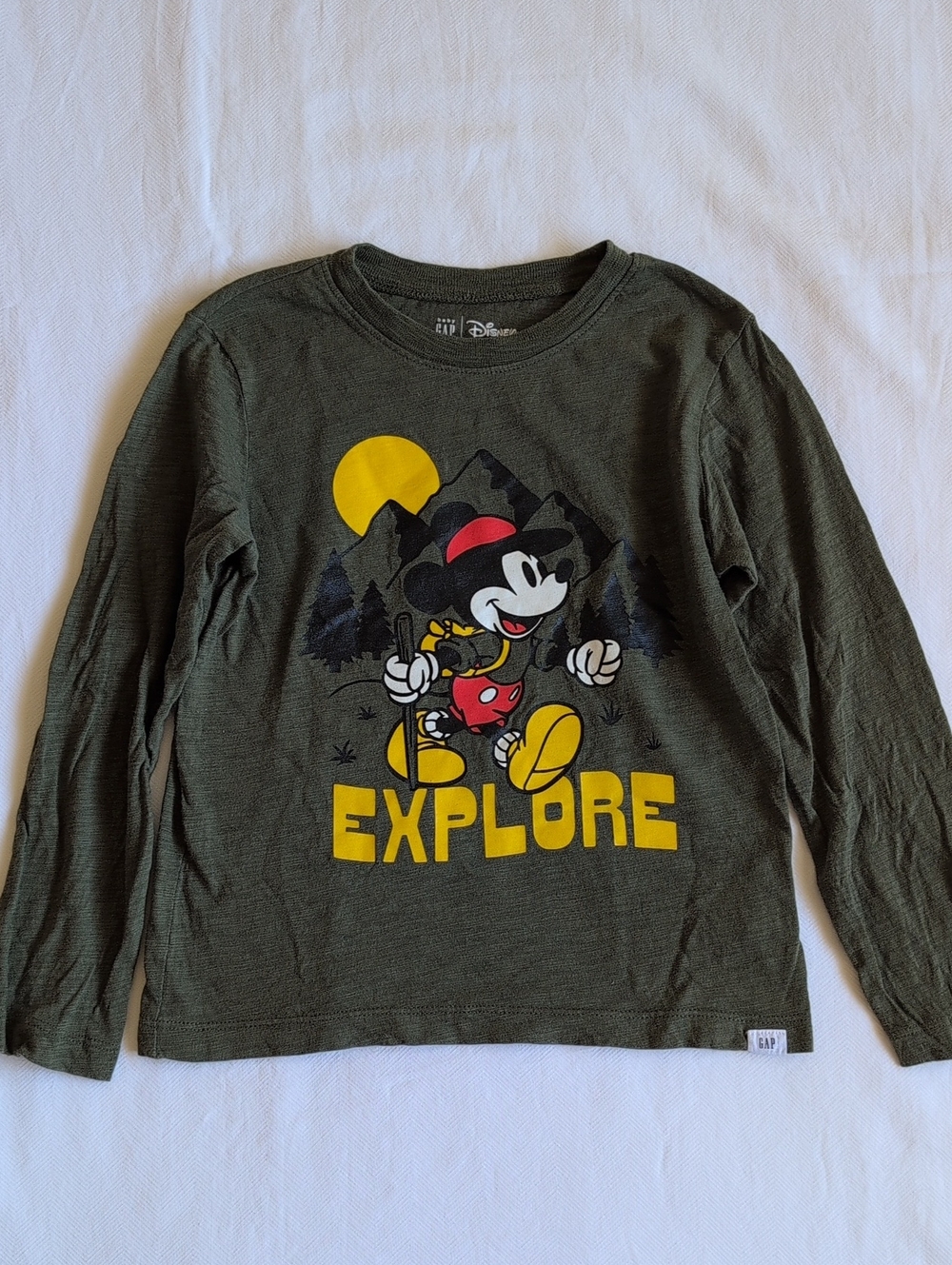 Baby Gap Boys Disney Mickey Mouse Bundle 5T Jeans Shirt Lot H&M Goofy - Picture 9 of 16
